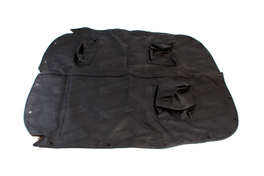Tonneau Cover - Black Mohair with Headrests - MkIV & 1500 LHD - 822501MOHBLACK